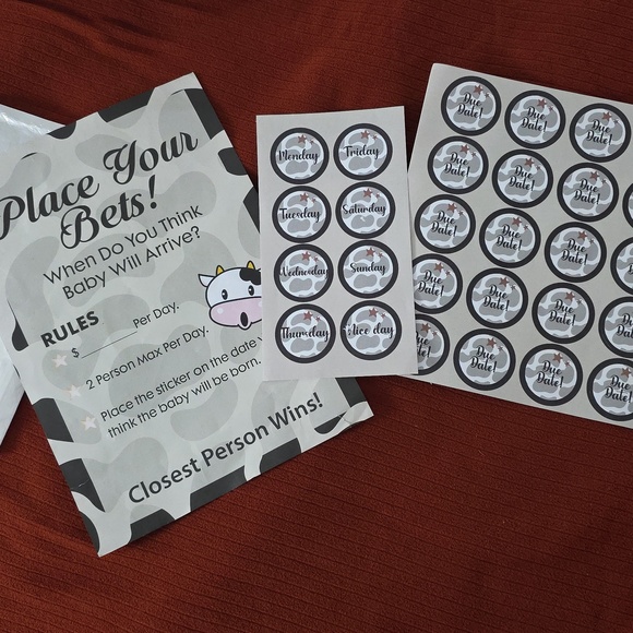 Weekly Planner Stickers with Pen Guess The Arrival Date Of The Baby - Picture 4 of 8